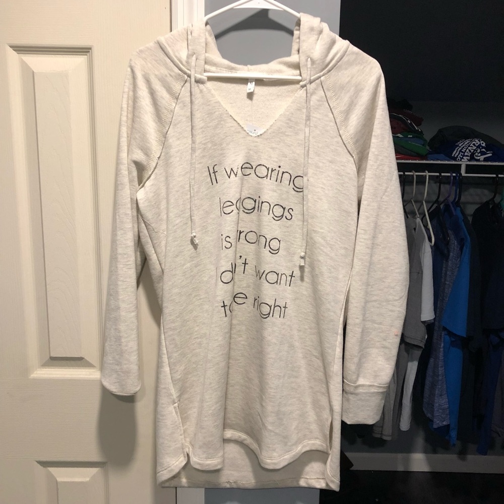 Long , comfy pullover hoodie 😊